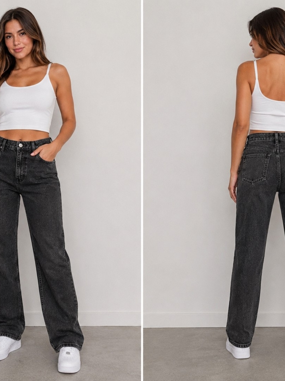 GAP Teen Girfriend High Rise Black Wash Never Worn